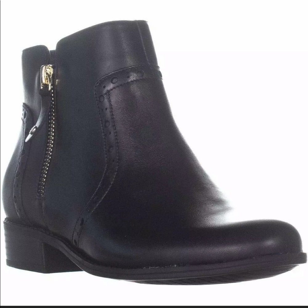 Giani Bernini Nieve Leather Round Toe Ankle Boots